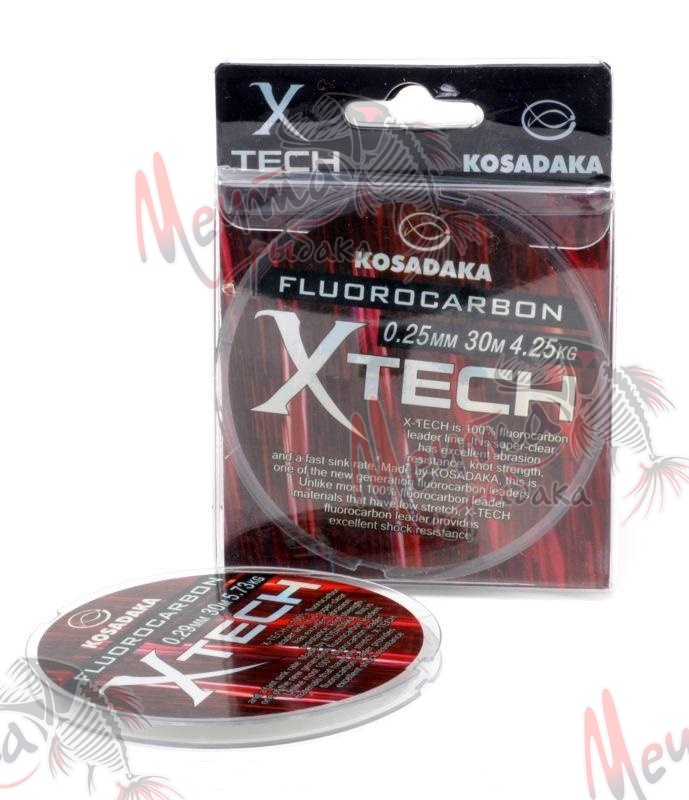 ФЛЮОРОКАРБОН "KOSADAKA" X-TECH 30 м #0.25